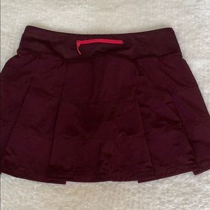 Lululemon Pace Rival Skirt - Bordeaux Drama-6 Tall